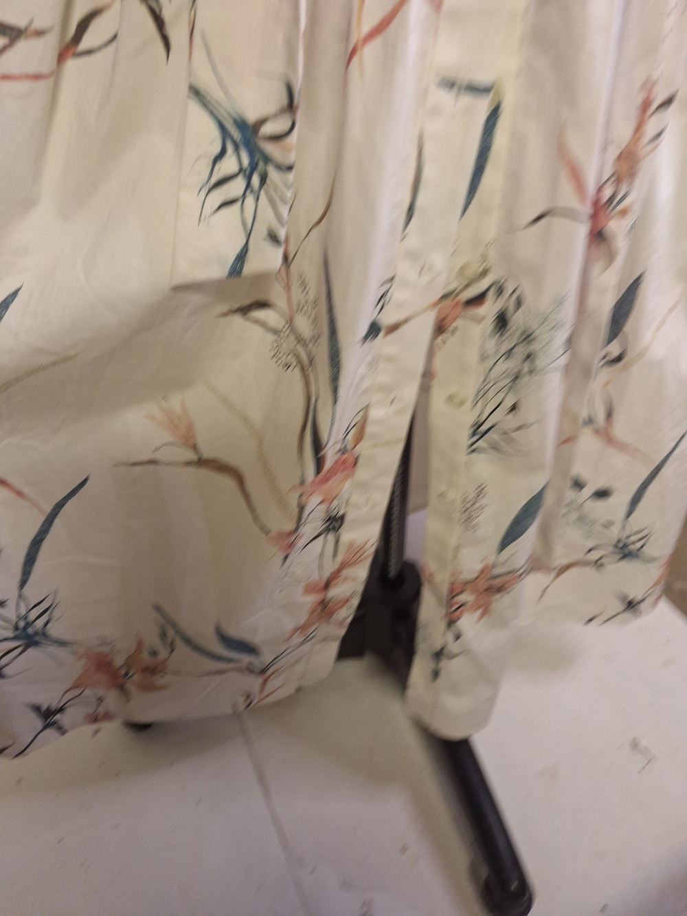 NWT Antonio Melani Foral Button-Front Maxi Cotton Dress in Cream Size 8 - Picture 5 of 12